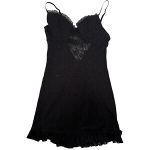 victoria’s secret black babydoll lingerie dress